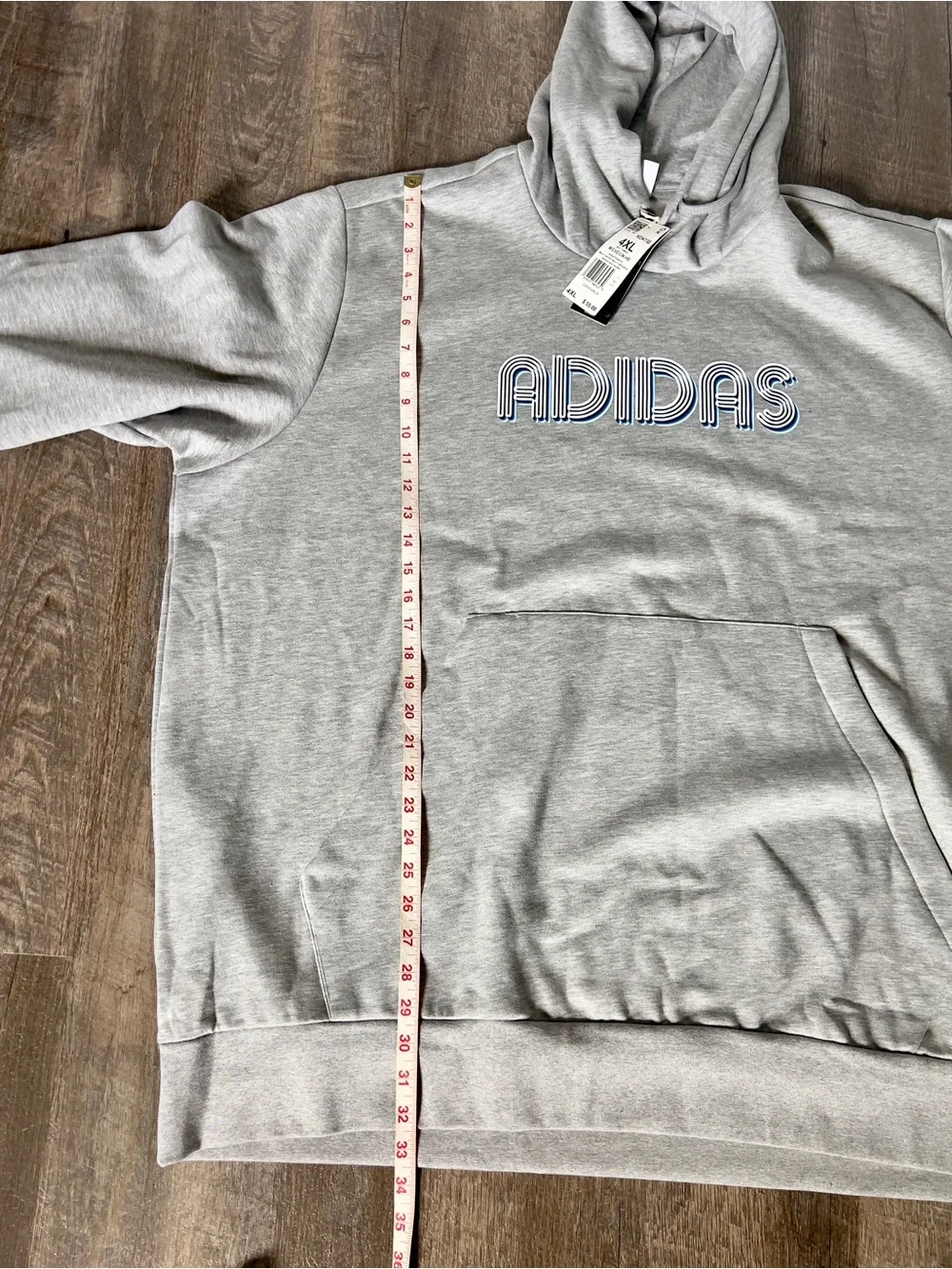 Adidas Men's‎ Fleece Active Hoodie-Size 4XL